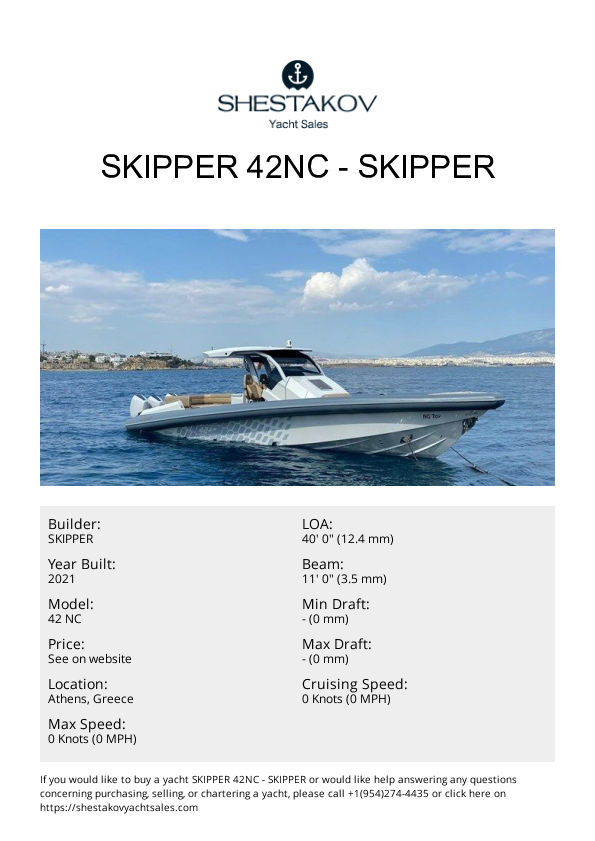 SKIPPER 42NC - 42 NC - 2021