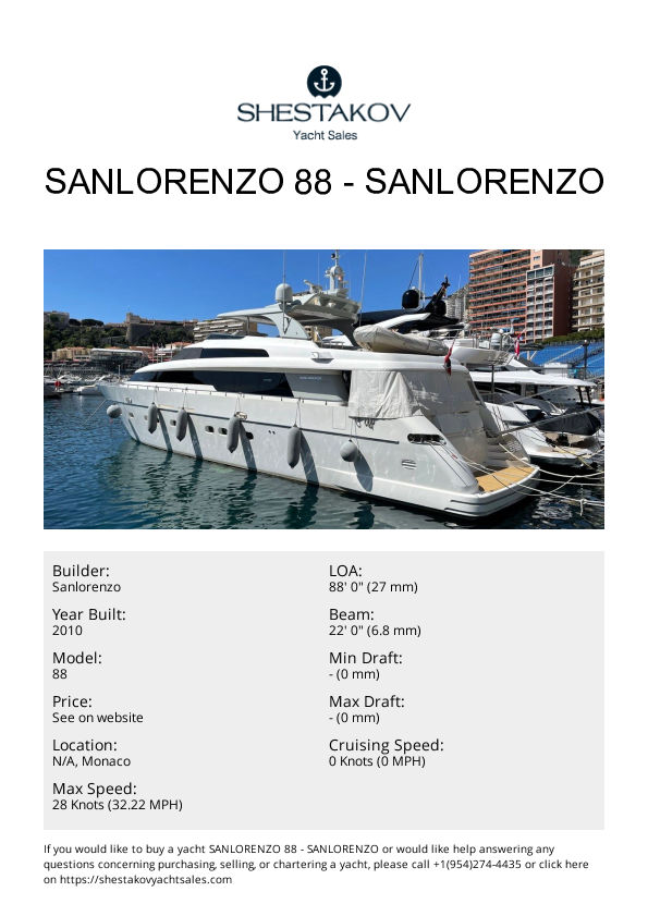 SANLORENZO 88 - 88 - 2010