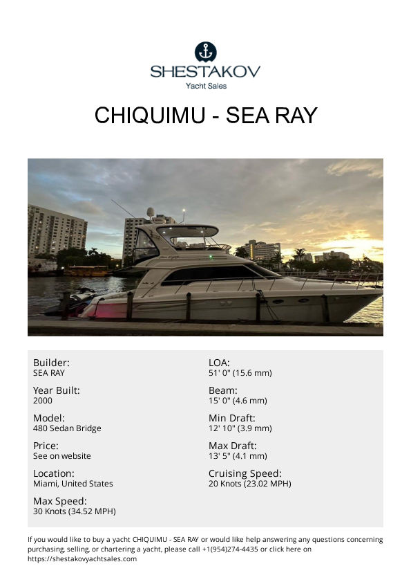 Chiquimu - 480 Sedan Bridge - 2000