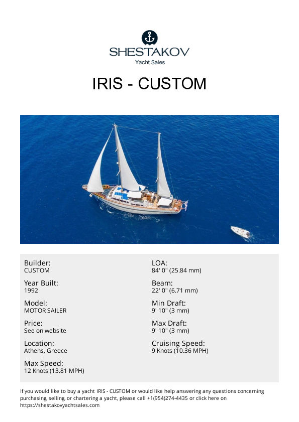 IRIS - MOTOR SAILER - 1992