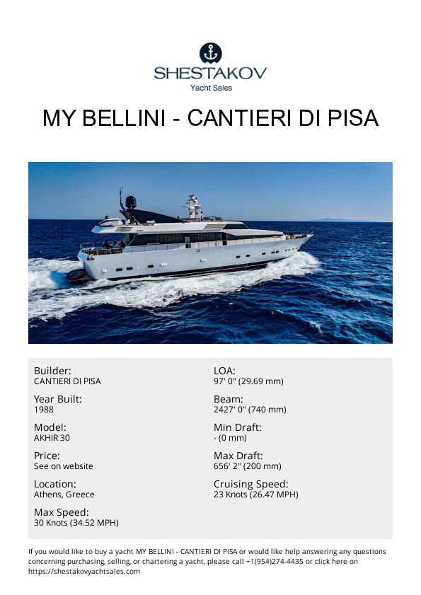 MY BELLINI - AKHIR 30 - 1988