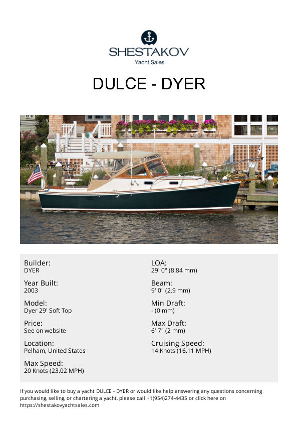 Dulce - Dyer 29' Soft Top - 2003