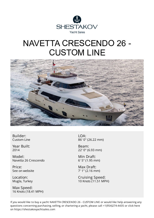 Navetta Crescendo 26 - Navetta 26 Crescendo - 2014