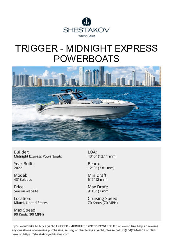 Trigger - 43' Solstice - 2022