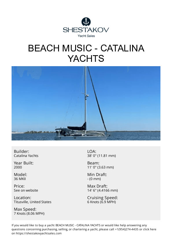 BEACH MUSIC - 36 MKII - 2000