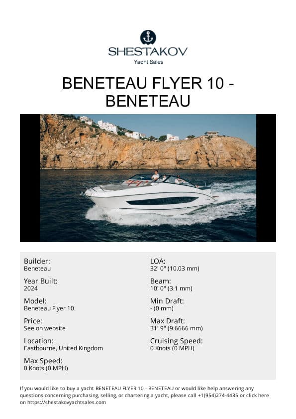 Beneteau Flyer 10 - Beneteau Flyer 10 - 2024