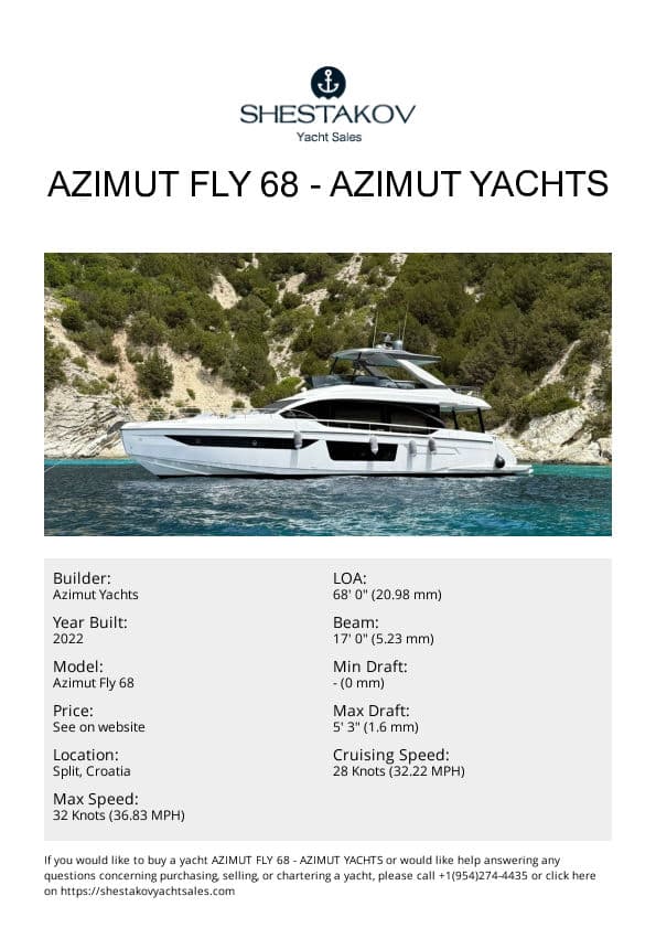 Azimut Fly 68 - Azimut Fly 68 - 2022