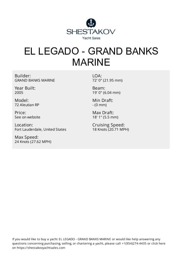 El Legado - 72 Aleutian RP - 2005