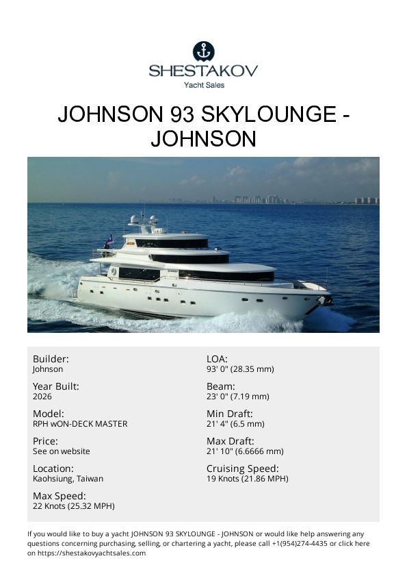 JOHNSON 93 SKYLOUNGE - RPH wON-DECK MASTER - 2026