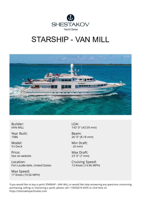 STARSHIP - Tri-Deck - 1988