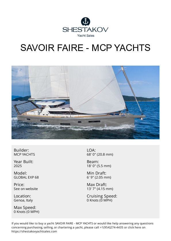 SAVOIR FAIRE - GLOBAL EXP 68 - 2025