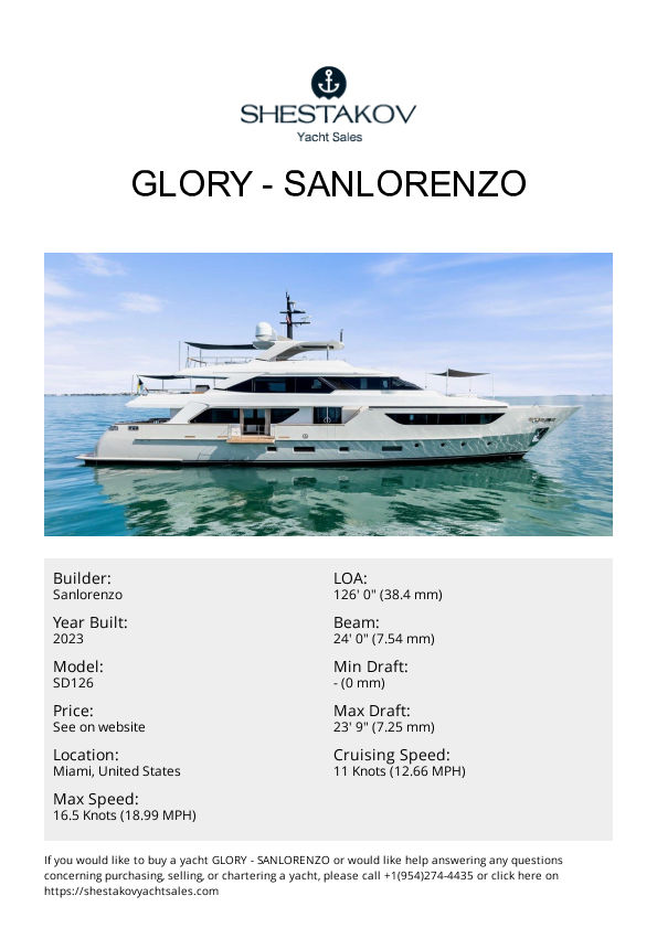 GLORY - SD126 - 2023