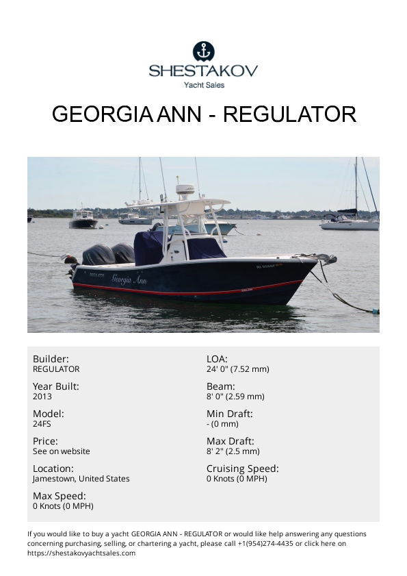 GEORGIA ANN - 24FS - 2013