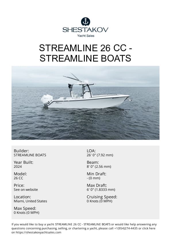 Streamline 26 CC - 26 CC - 2024