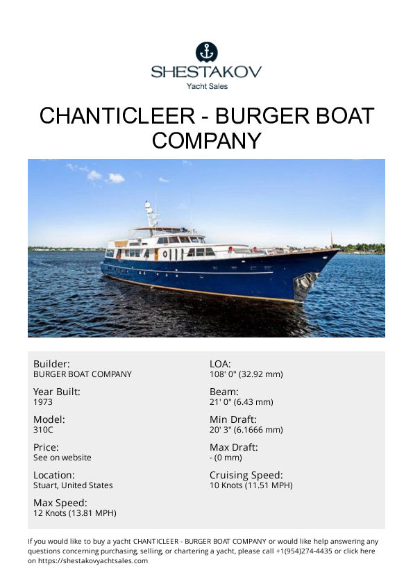 Chanticleer - 310C - 1973