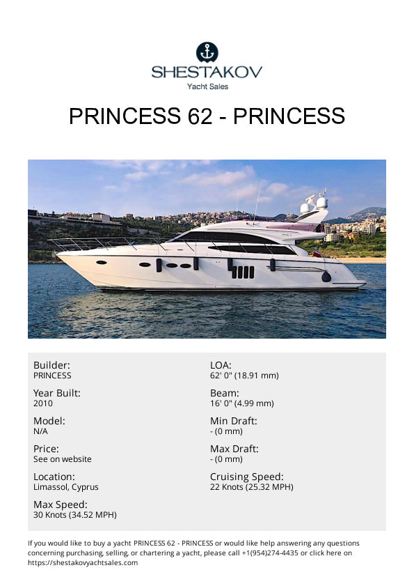 Princess 62 - undefined - 2010