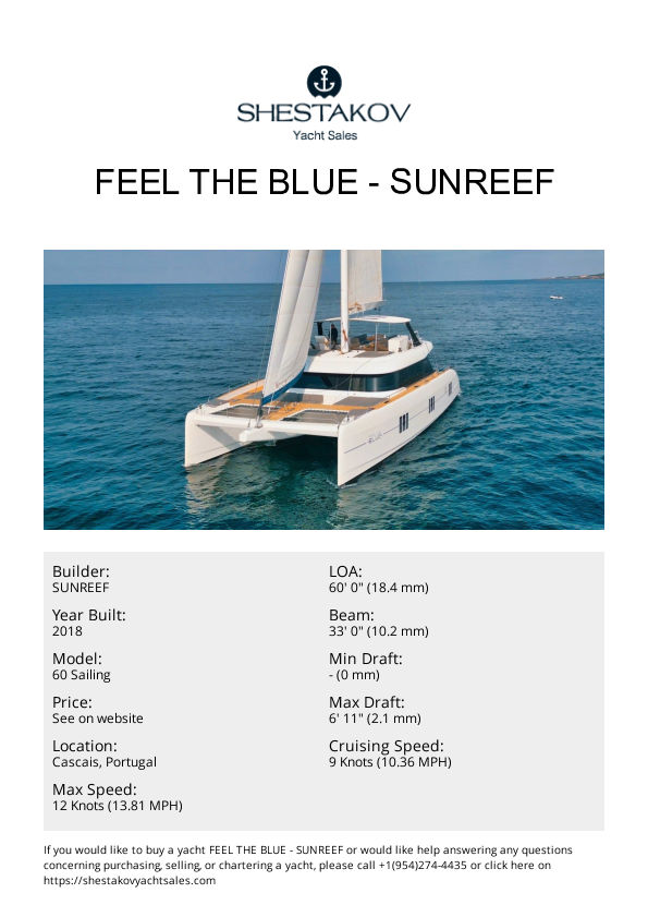 FEEL THE BLUE - 60 Sailing - 2018