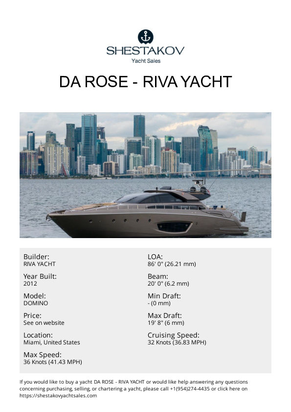 DA ROSE - DOMINO - 2012