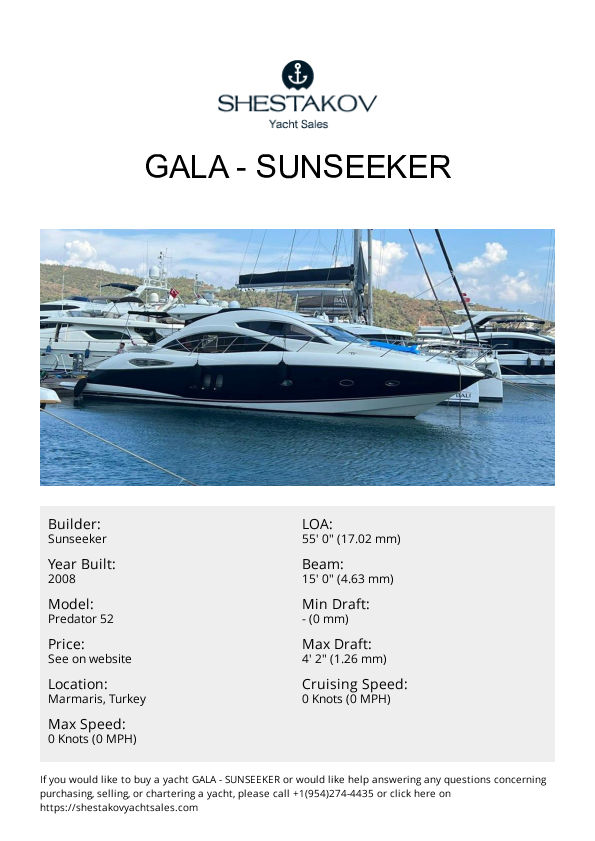 GALA - Predator 52 - 2008