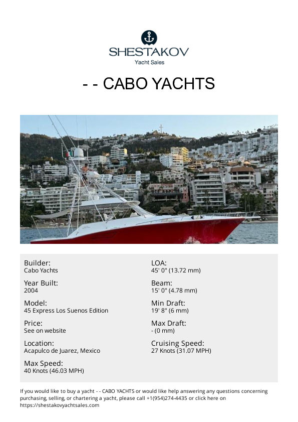 - - 45 Express Los Suenos Edition - 2004