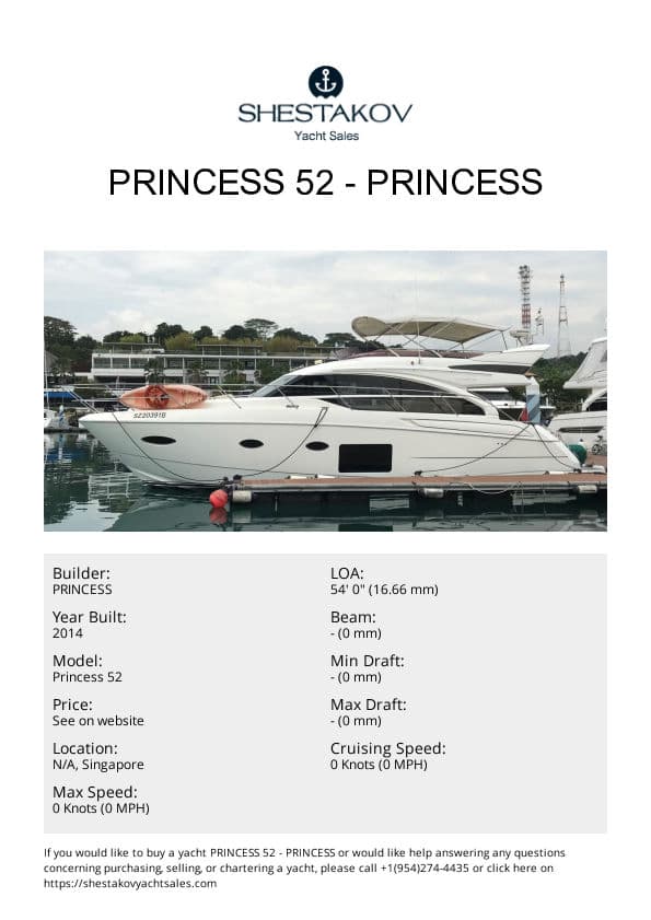 Princess 52 - Princess 52 - 2014