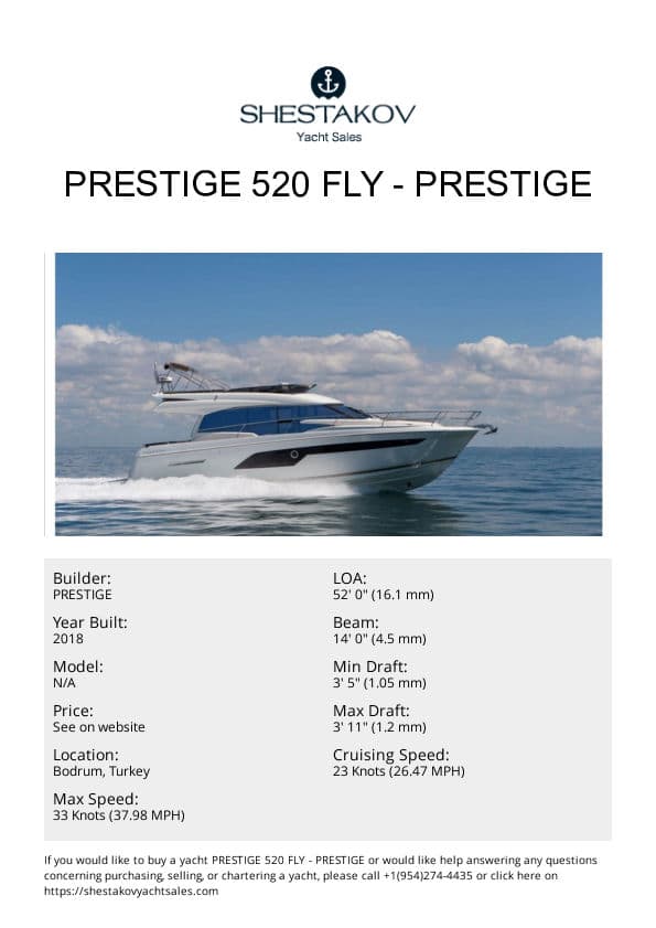 PRESTIGE 520 FLY - undefined - 2018