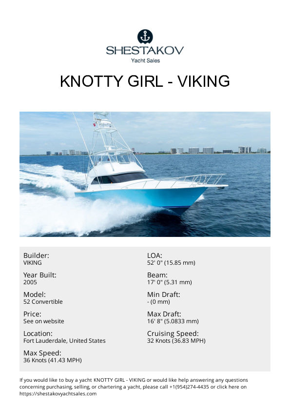 Knotty Girl - 52 Convertible - 2005