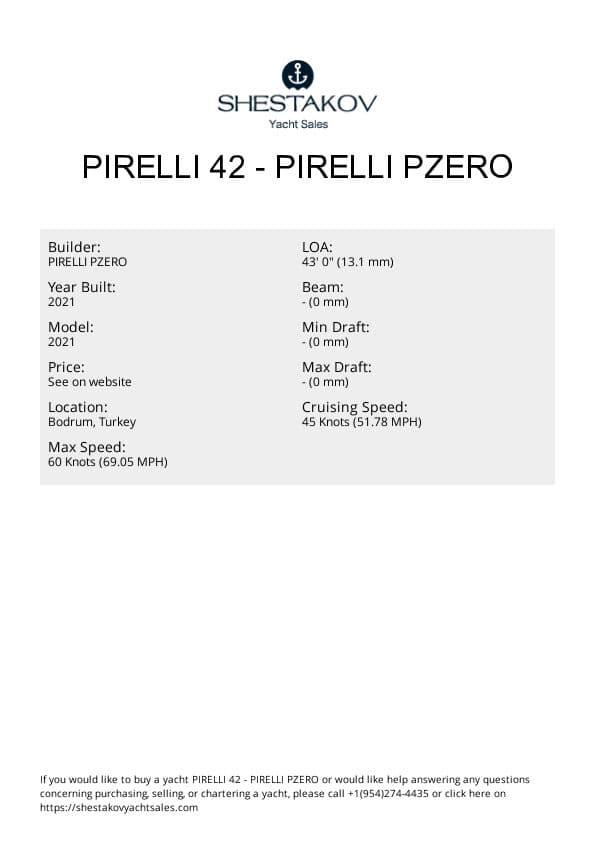PIRELLI 42 - 2021 - 2021