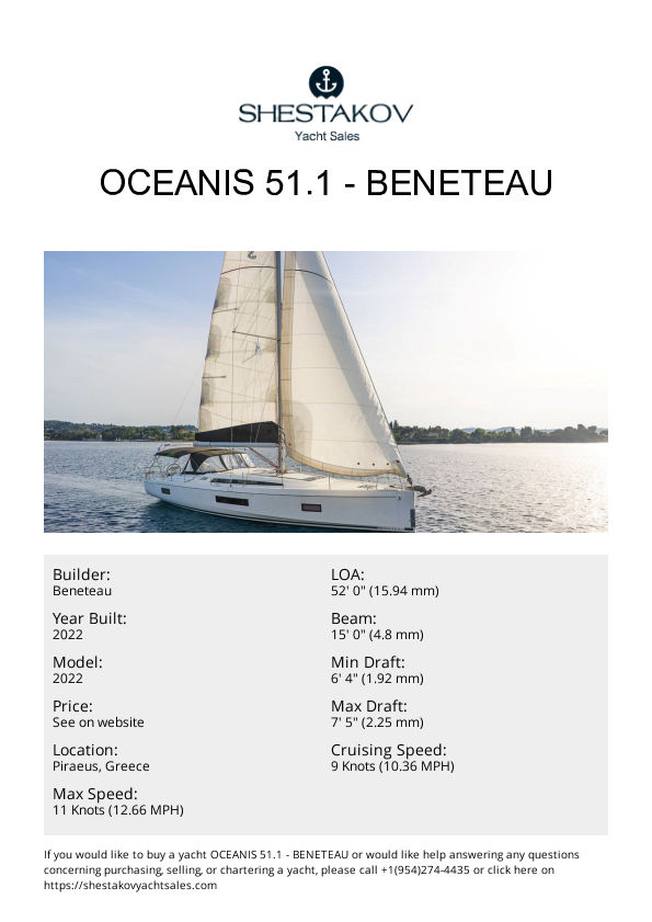 OCEANIS 51.1 - 2022 - 2022