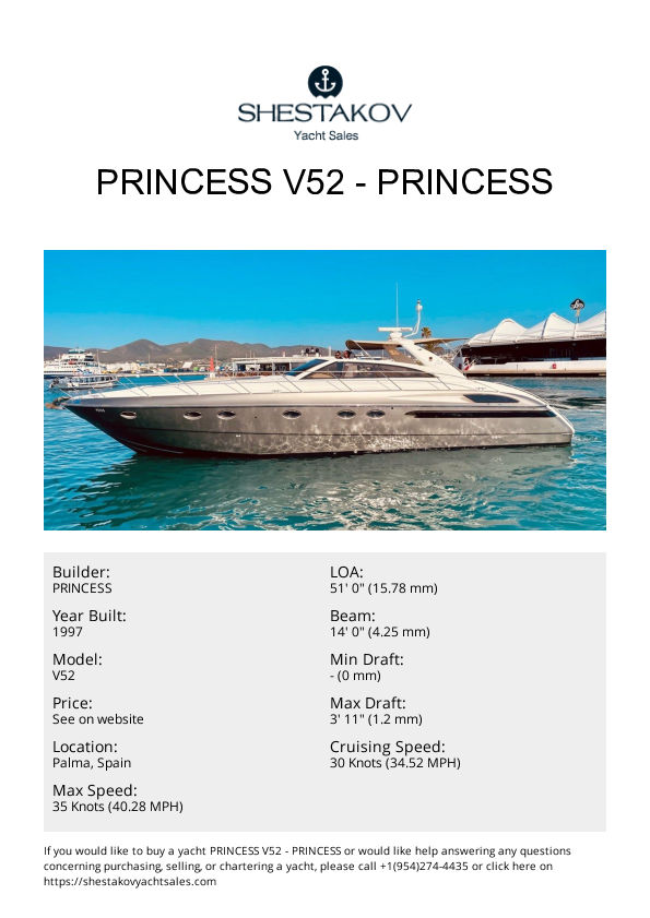 PRINCESS V52 - V52 - 1997