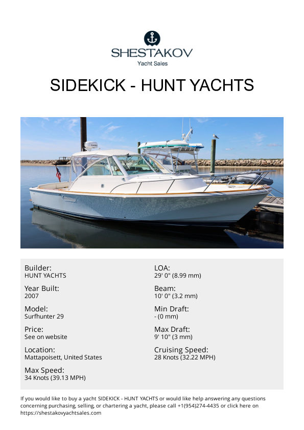 SIDEKICK - Surfhunter 29 - 2007