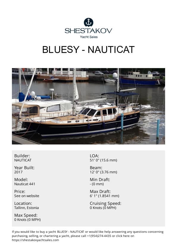Bluesy - Nauticat 441 - 2017