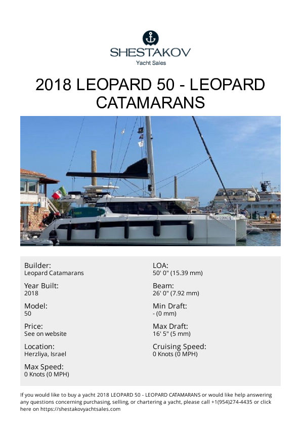 2018 Leopard 50 - 50 - 2018