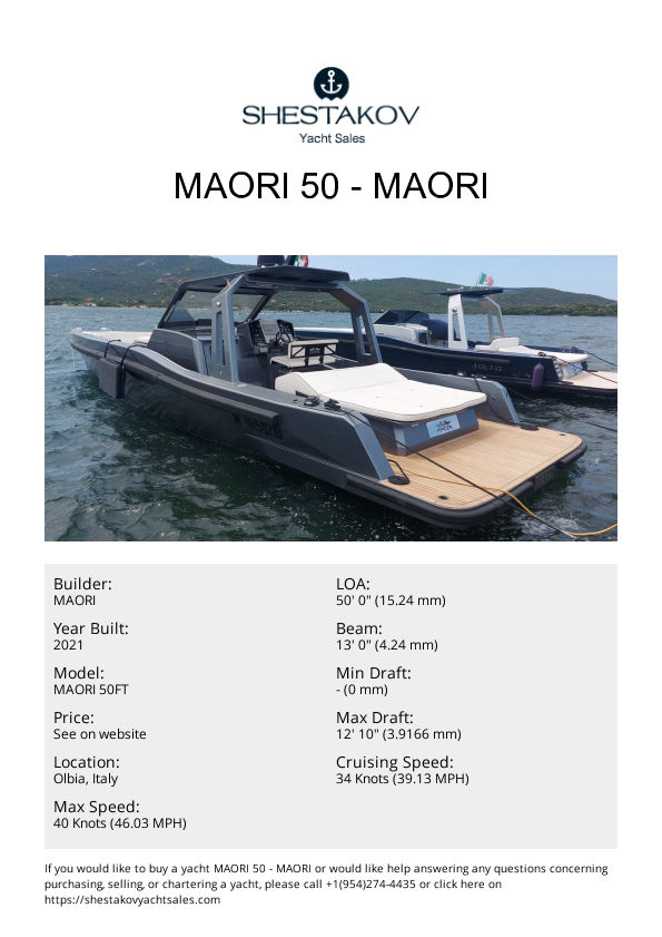 MAORI 50 - MAORI 50FT - 2021