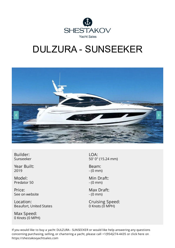 DULZURA - Predator 50 - 2019