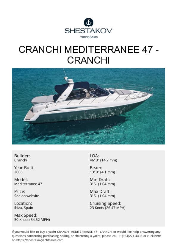 CRANCHI MEDITERRANEE 47 - Mediterranee 47 - 2005