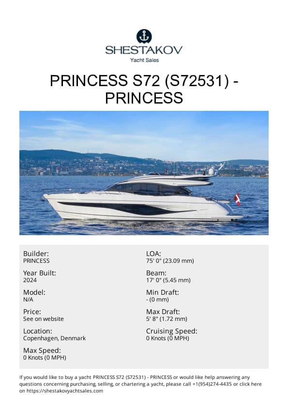 PRINCESS S72 (S72531) - undefined - 2025