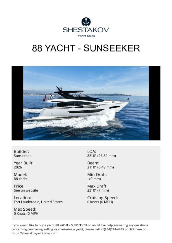 88 YACHT - 88 Yacht - 2026
