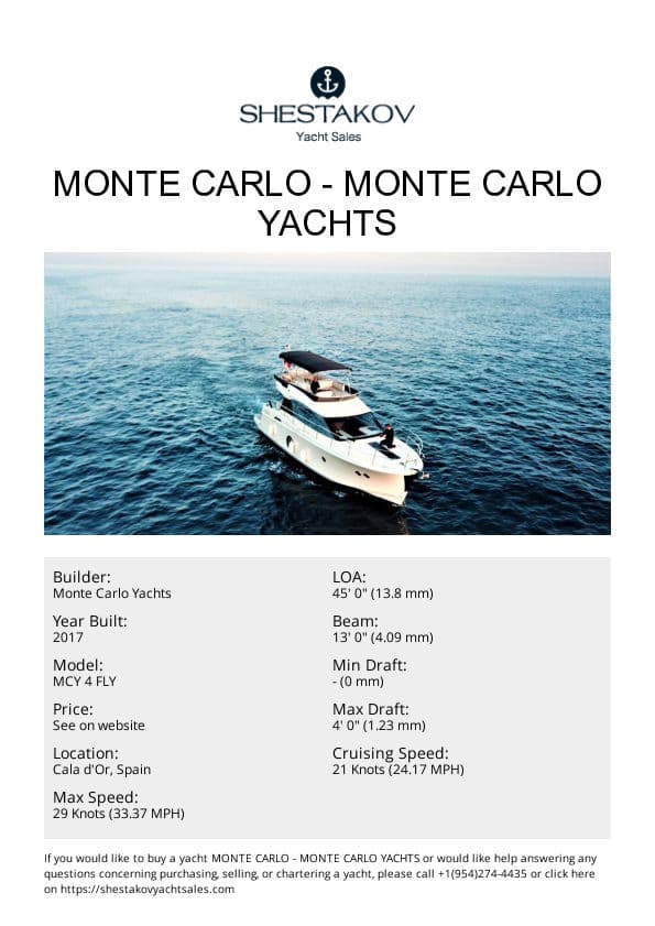 Monte Carlo - MCY 4 FLY - 2017