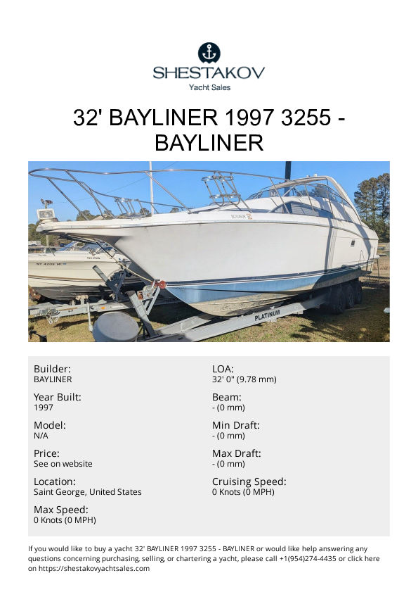 32' Bayliner 1997 3255 - undefined - 1997