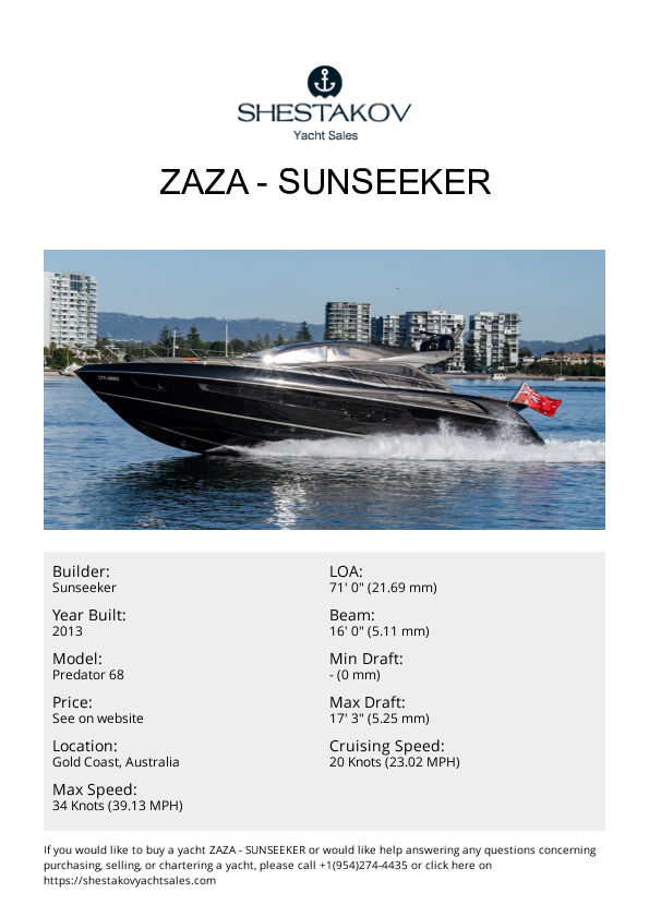 ZAZA - Predator 68 - 2013