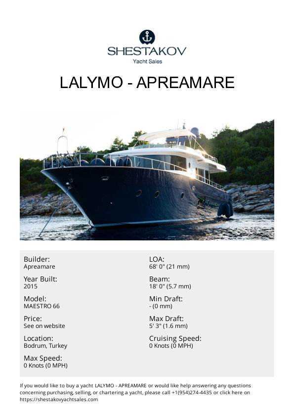 LALYMO - MAESTRO 66 - 2016