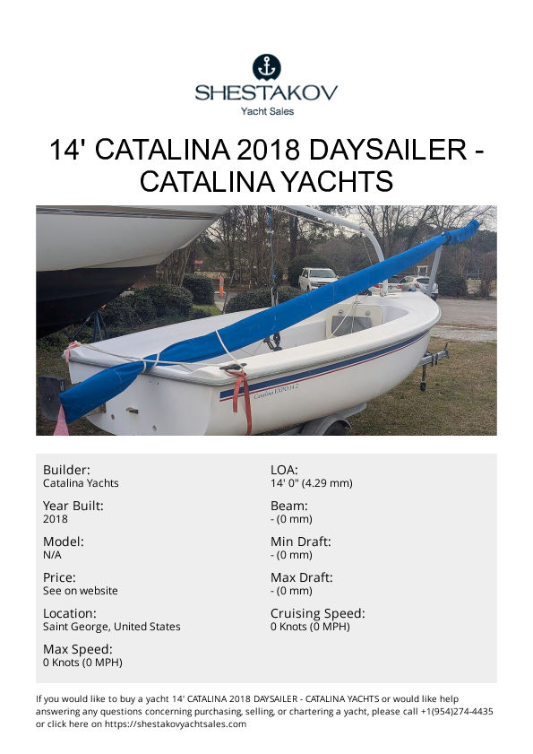 14' Catalina 2018 Daysailer - undefined - 2018