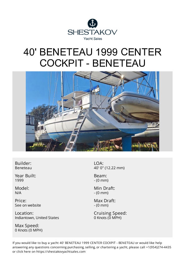 40' Beneteau 1999 Center Cockpit - undefined - 1999