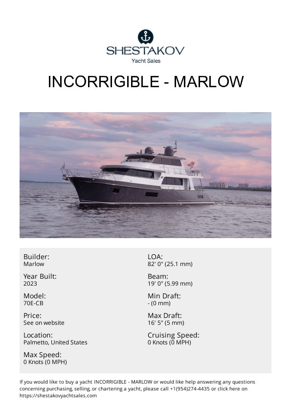 INCORRIGIBLE - 70E-CB - 2023