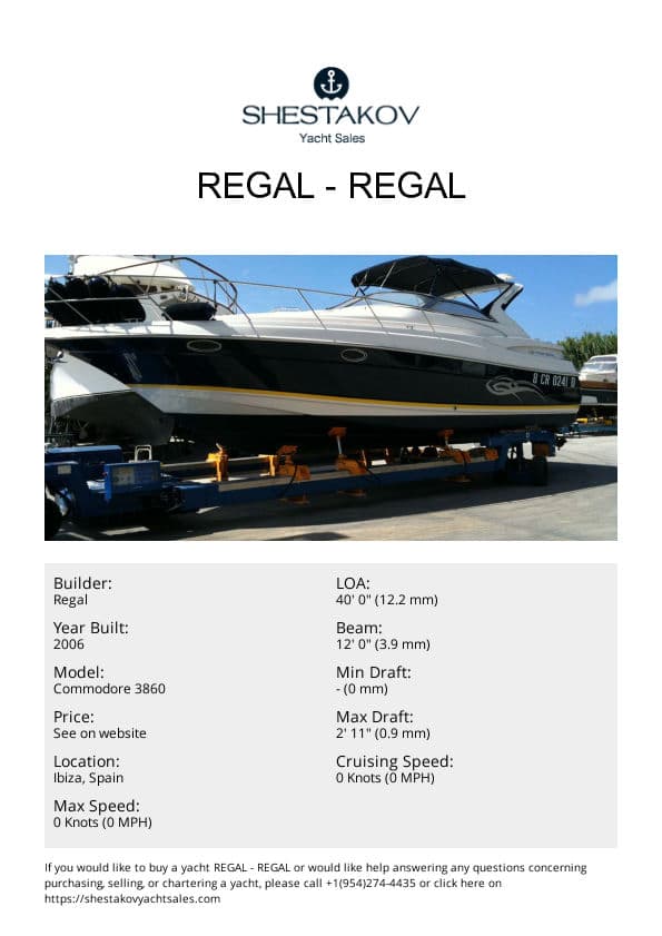 REGAL - Commodore 3860 - 2006