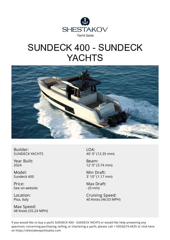 Sundeck 400 - Sundeck 400 - 2024