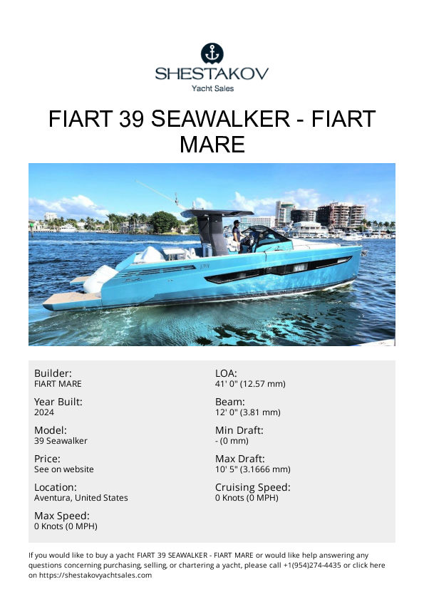 Fiart 39 Seawalker - 39 Seawalker - 2024