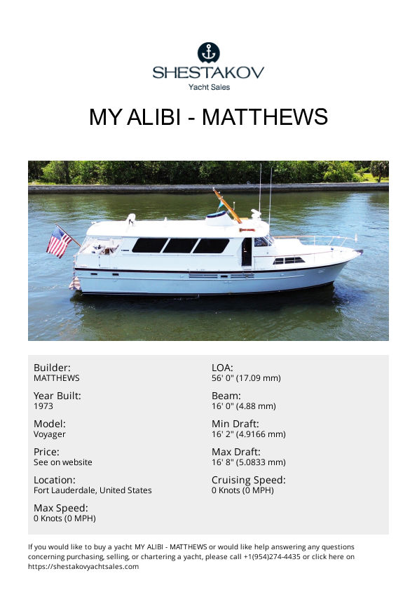 MY ALIBI - Voyager - 1973