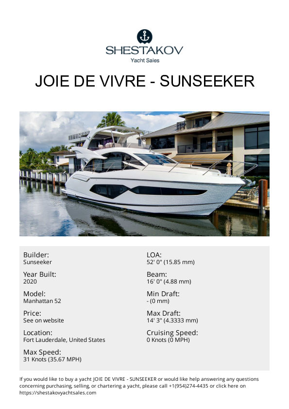 Joie de Vivre - Manhattan 52 - 2020